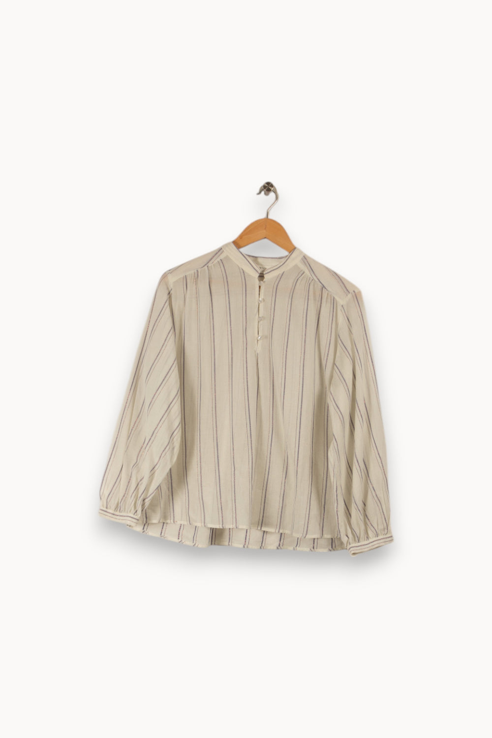 Blouse blanche rayée - Taille XS/34 de la marque Des petits hauts | PARAD28712 - Vendu par Paradigme - Image 1
