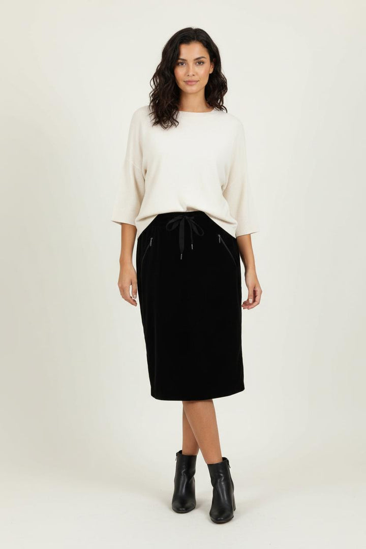 Jupe Droite Noire - Taille XL/42 de la marque Weekend Max Mara | PARAD28715 - Vendu par Paradigme - Image 1