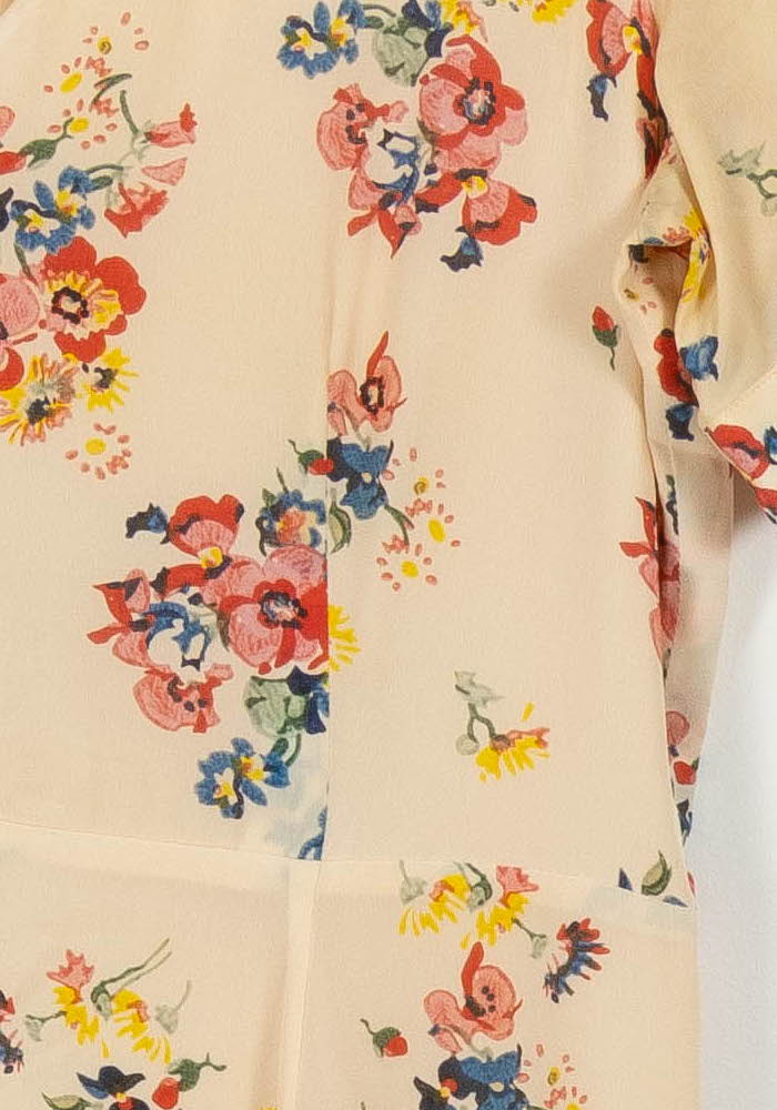 Robe Longue Fleurie Rose et Jaune - Taille S/36 de la marque Sézane | PARAD28739 - Vendu par Paradigme - Image 3