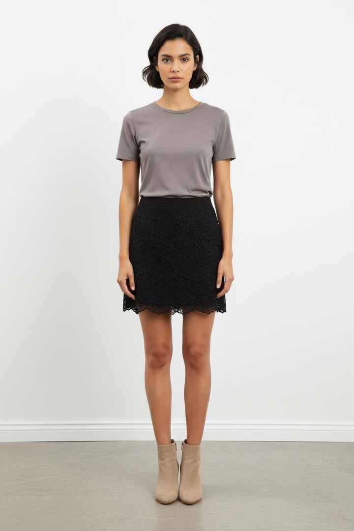 Jupe en dentelle bleue - Taille S/36