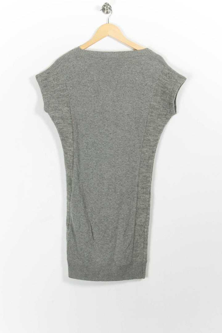 Robe Pull Grise - Taille S/36 de la marque IKKS | PARAD28754 - Vendu par Paradigme - Image 4