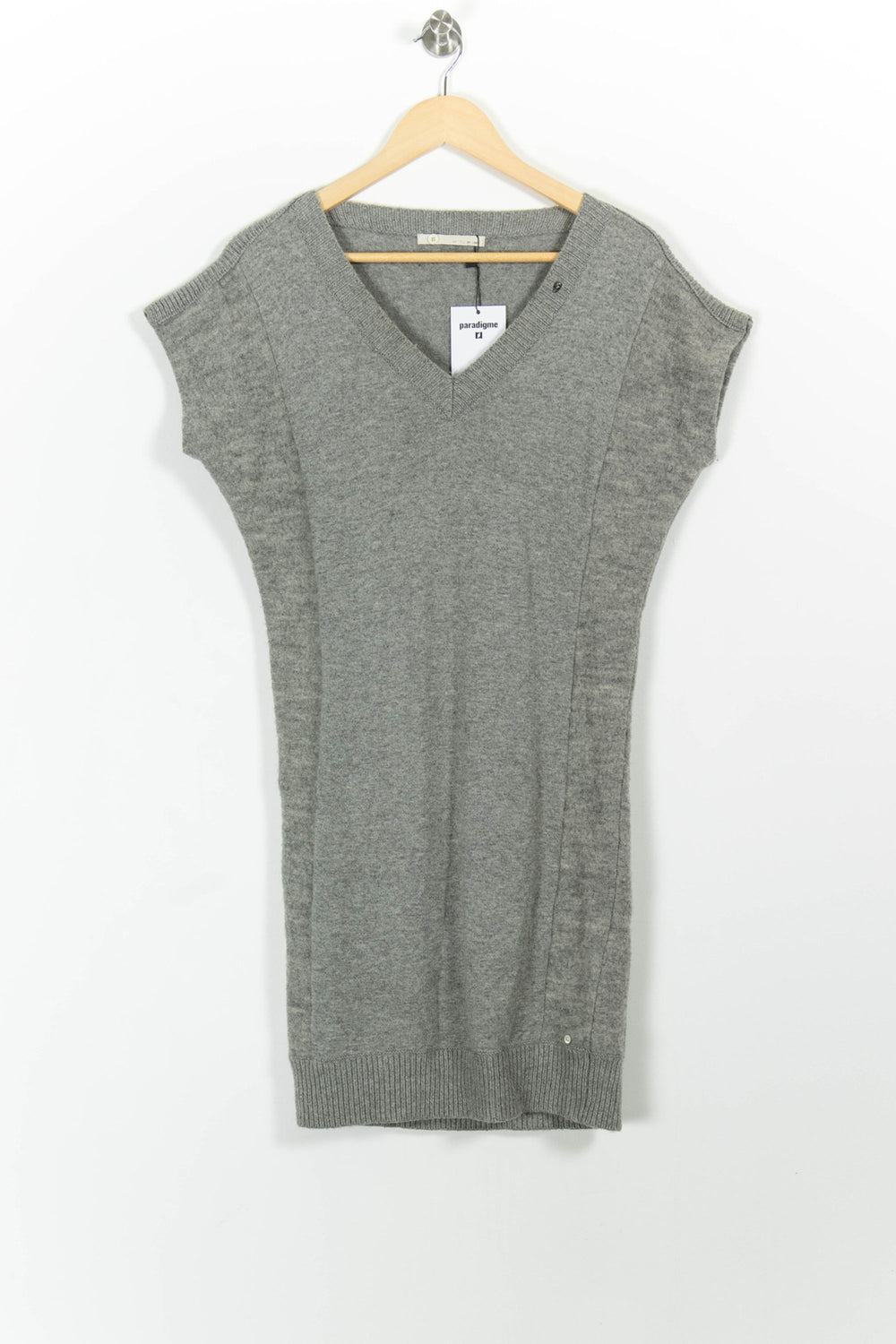 Robe Pull Grise - Taille S/36 de la marque IKKS | PARAD28754 - Vendu par Paradigme - Image 2