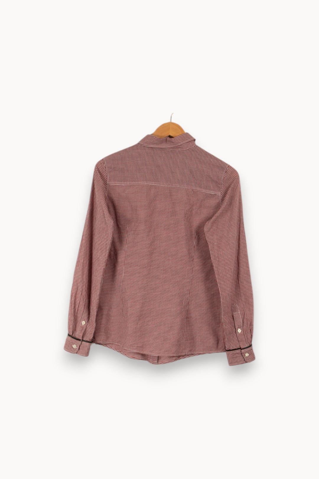 Chemise bordeaux à carreaux - Taille M/38 de la marque IKKS | PARAD28763 - Vendu par Paradigme - Image 3