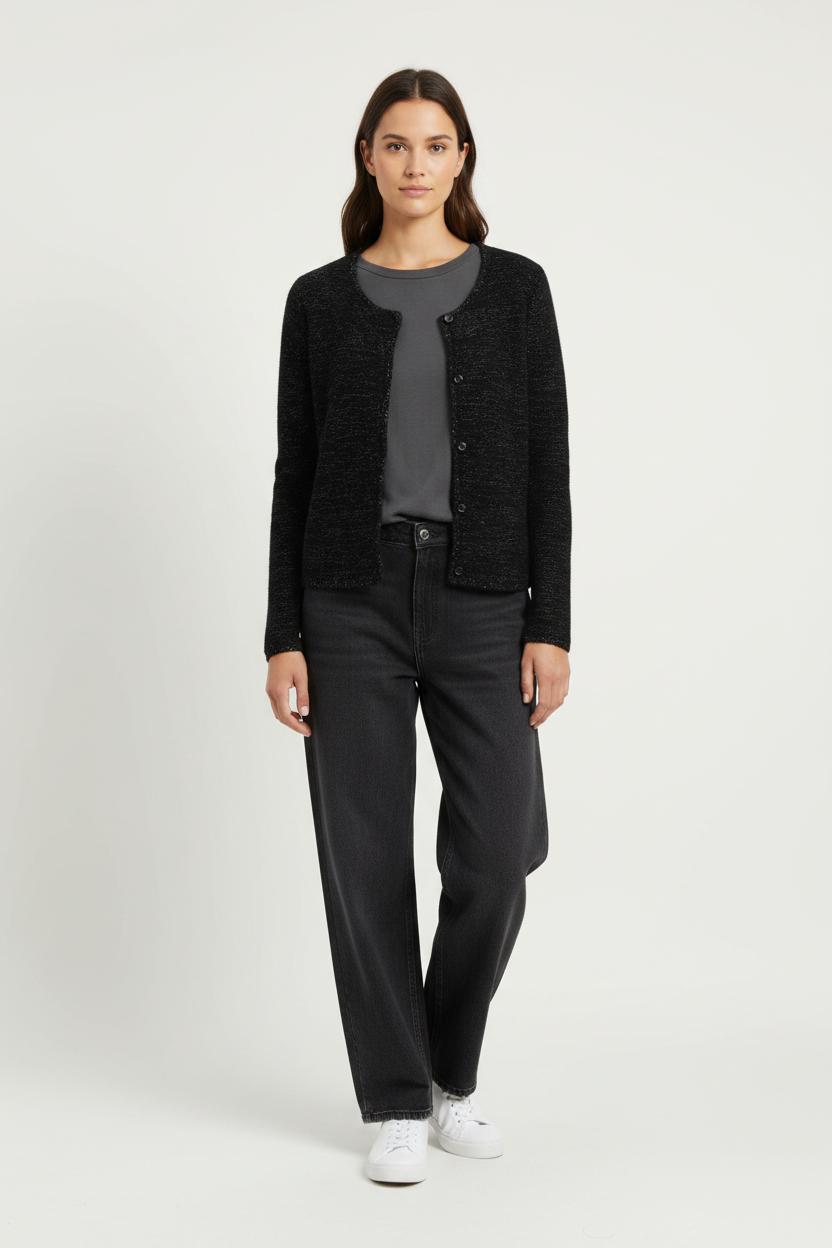 Cardigan Noir - Taille S/36 de la marque Maison 123 | PARAD28780 - Vendu par Paradigme - Image 1