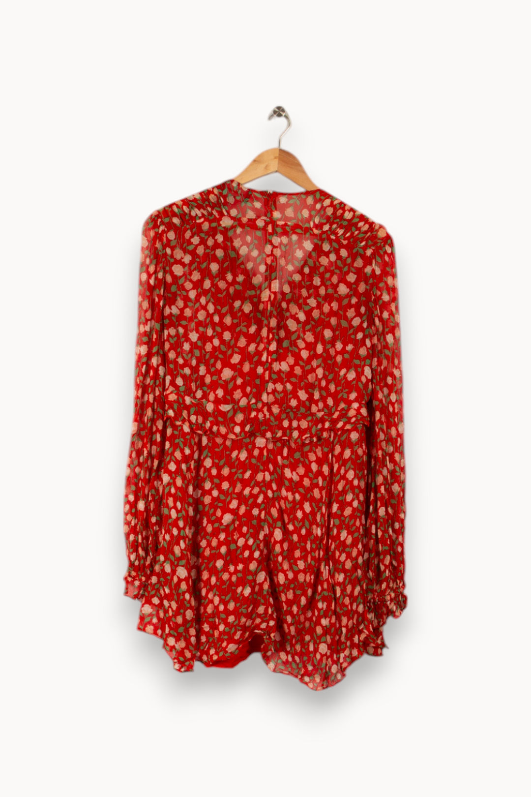 Robe rouge à motifs - Taille M/38 de la marque The Kooples | PARAD28781 - Vendu par Paradigme - Image 3