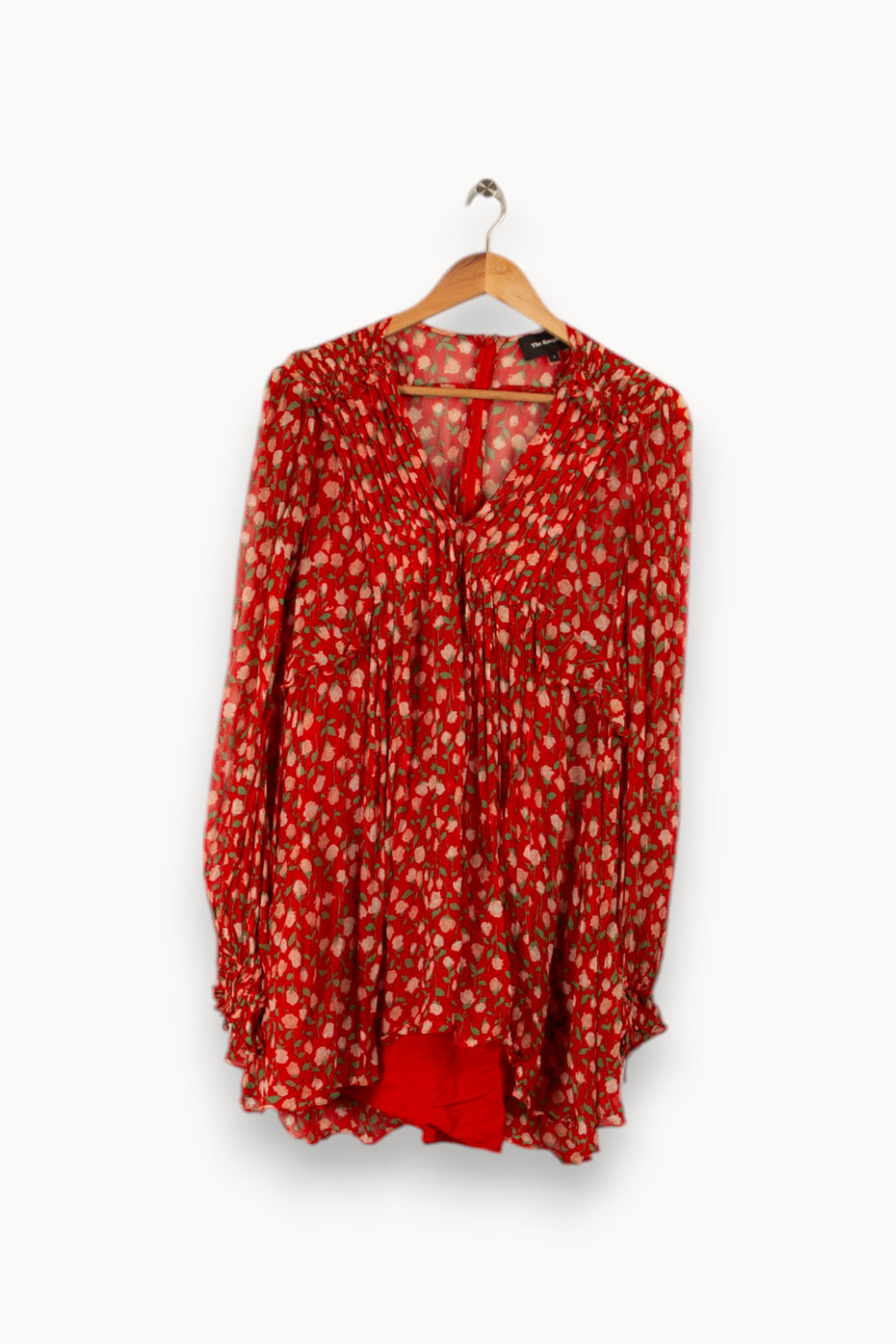 Robe rouge à motifs - Taille M/38 de la marque The Kooples | PARAD28781 - Vendu par Paradigme - Image 1