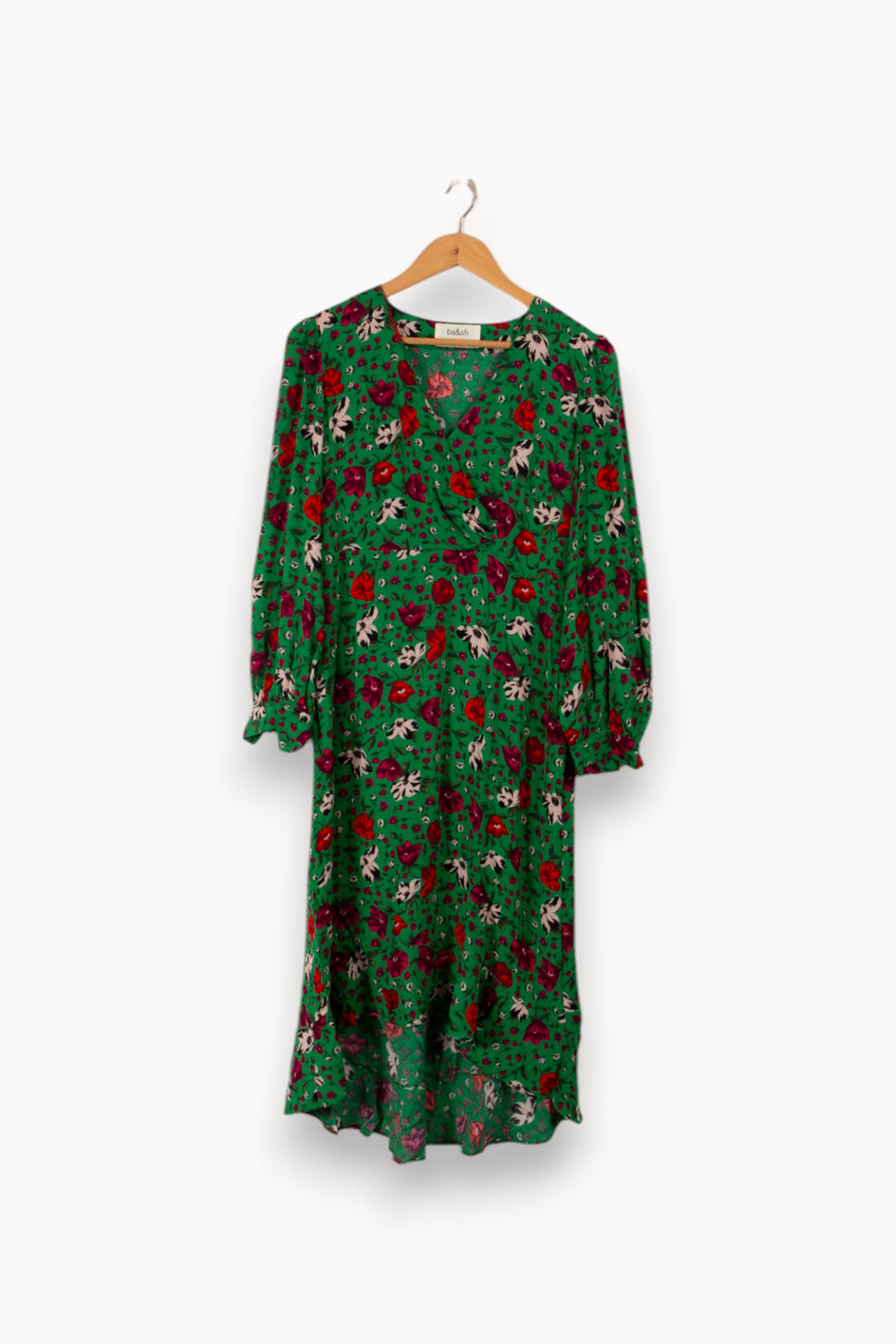 Robe verte à motifs - Taille S/36 de la marque ba&sh | PARAD28782 - Vendu par Paradigme - Image 3