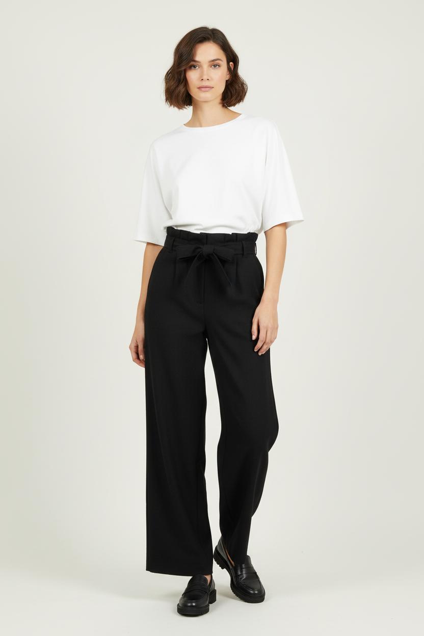 Pantalon Large Noir - Taille S/36 de la marque Maje | PARAD28803 - Vendu par Paradigme - Image 1