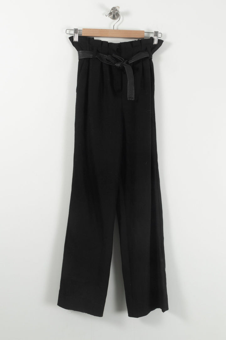 Pantalon Large Noir - Taille S/36 de la marque Maje | PARAD28803 - Vendu par Paradigme - Image 2