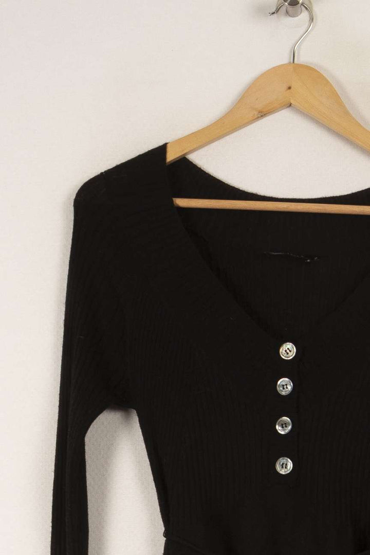 Robe noire - Taille M/38 de la marque Caroll | PARAD28806 - Vendu par Paradigme - Image 2