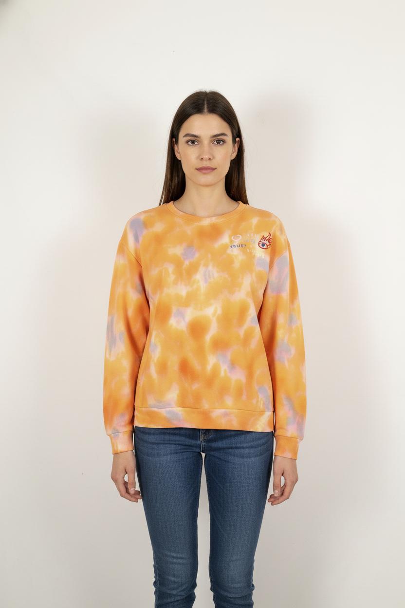 Sweat Tie and Dye Orange et Violet - Taille M/38