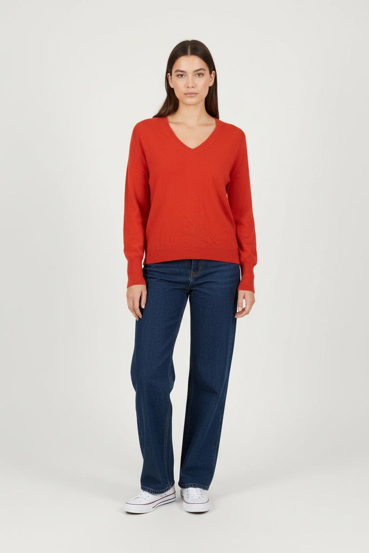 Pull Orange - Taille XS/34 de la marque Caroll | PARAD28821 - Vendu par Paradigme - Image 1