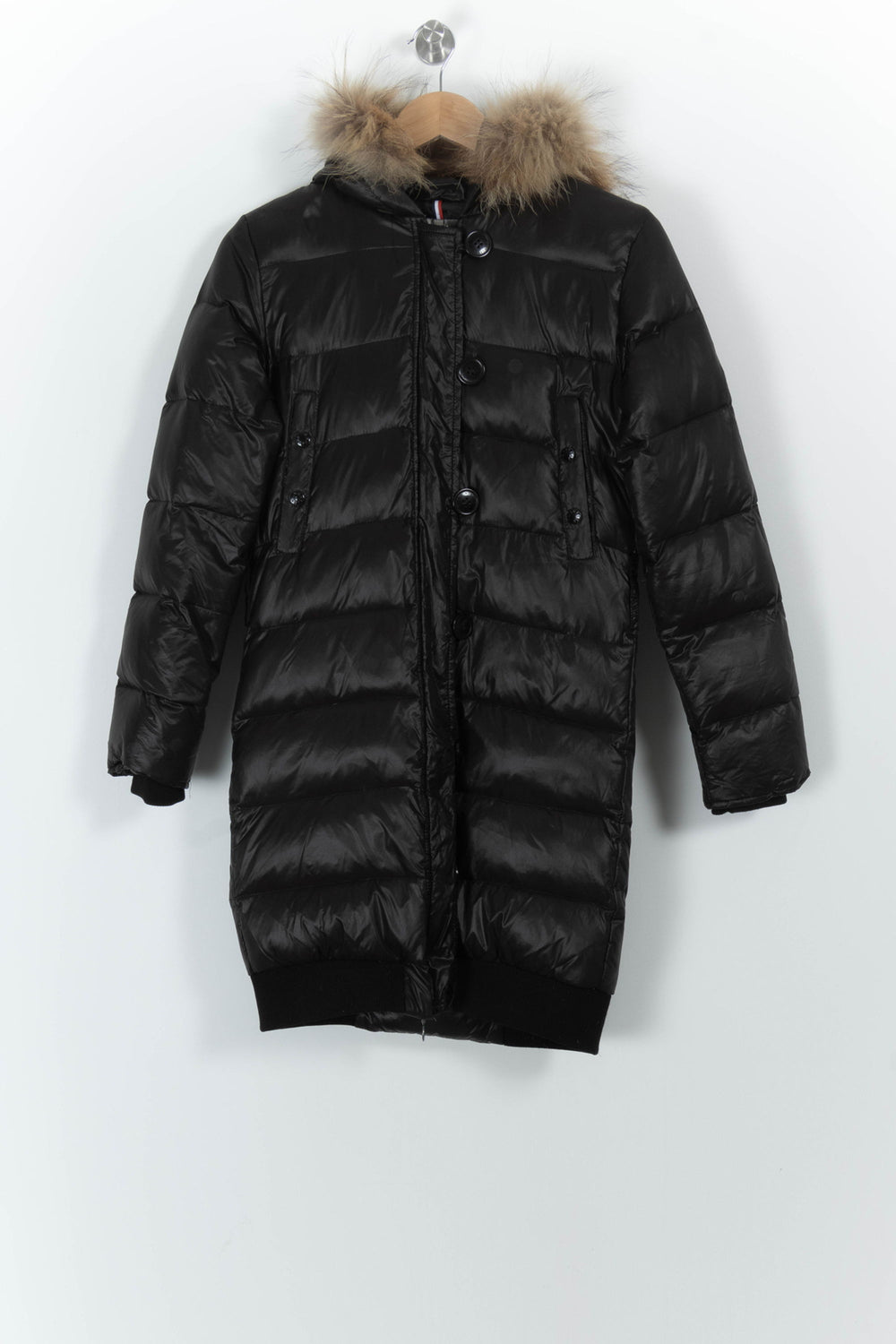 Doudoune Longue Noire - Taille S/36 de la marque Moncler | PARAD28823 - Vendu par Paradigme - Image 2