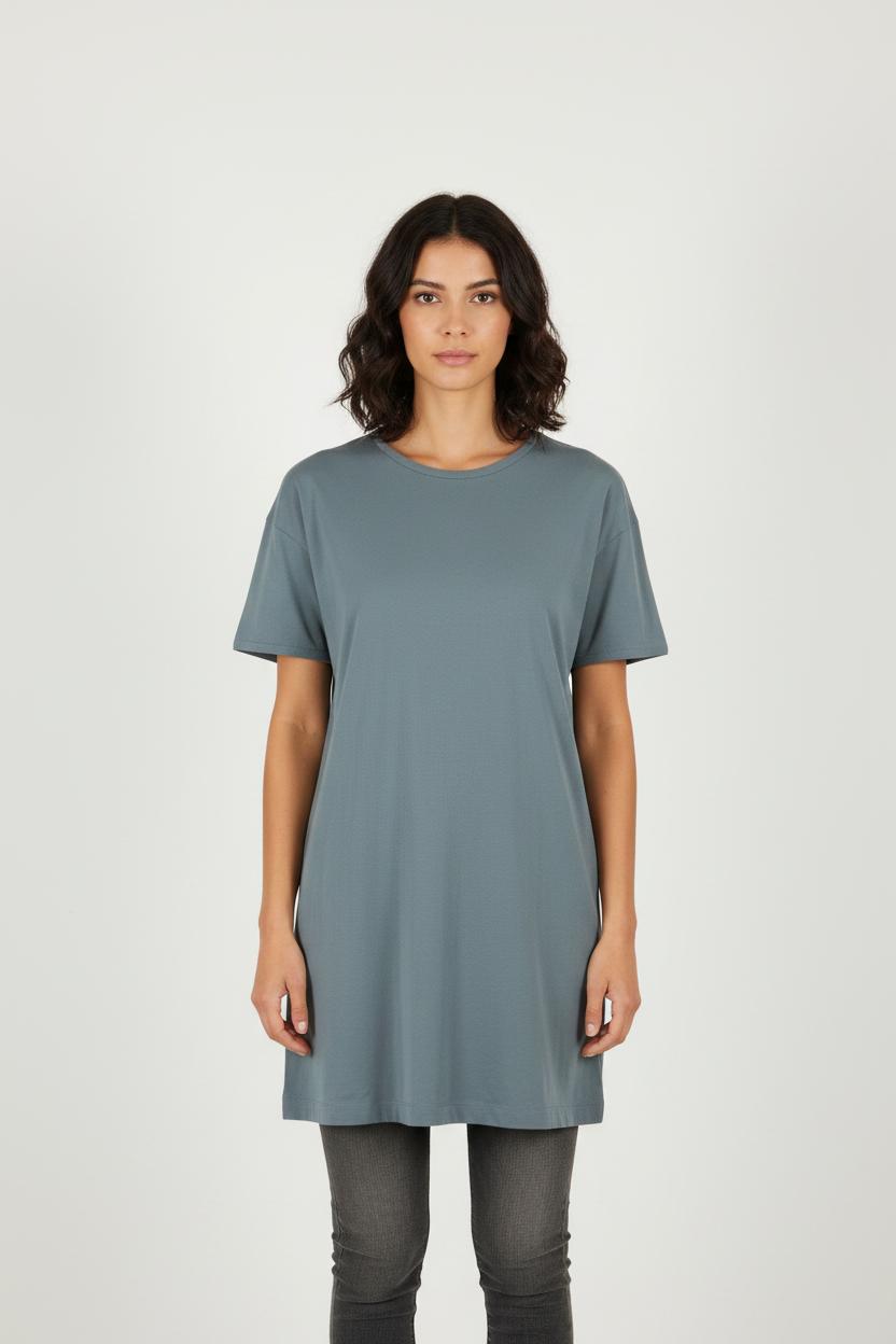 Robe T-shirt bleue - Taille S/36