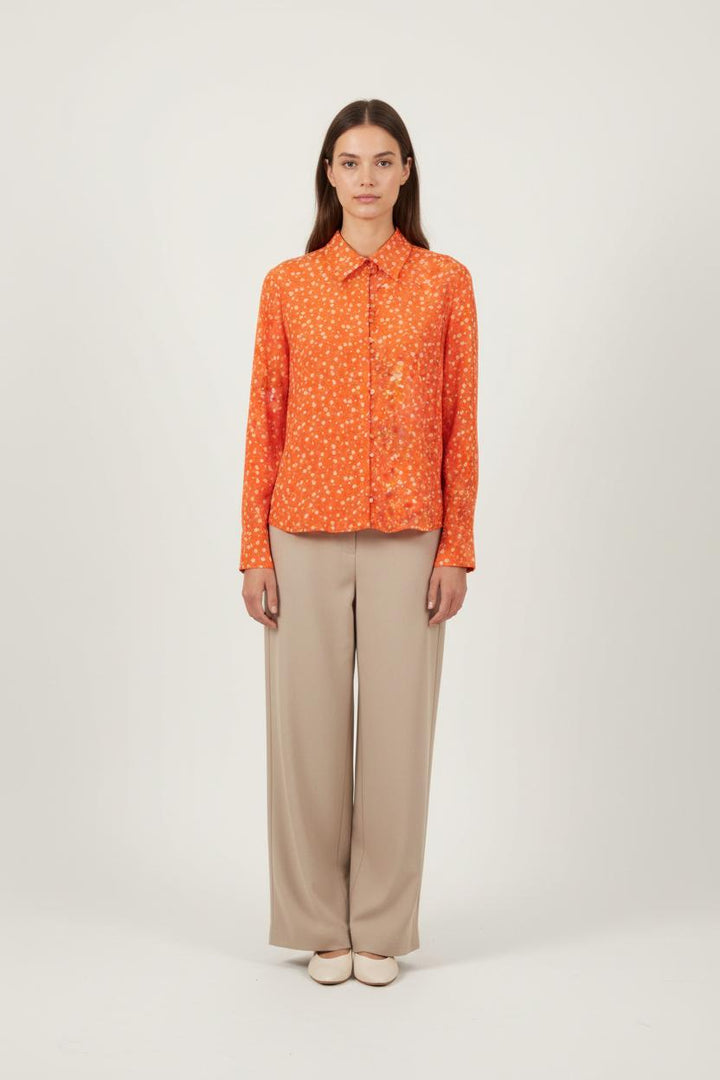 Chemise Orange et Blanche - Taille S/36 de la marque SAAJ | PARAD28854 - Vendu par Paradigme - Image 1