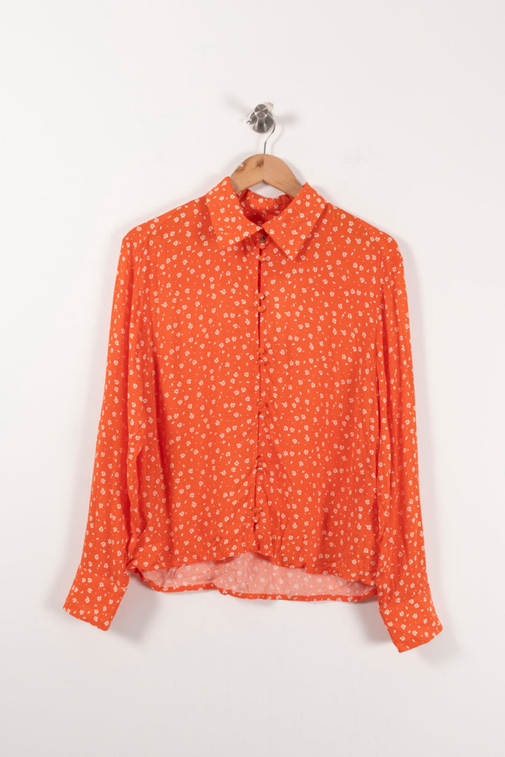 Chemise Orange et Blanche - Taille S/36 de la marque SAAJ | PARAD28854 - Vendu par Paradigme - Image 2