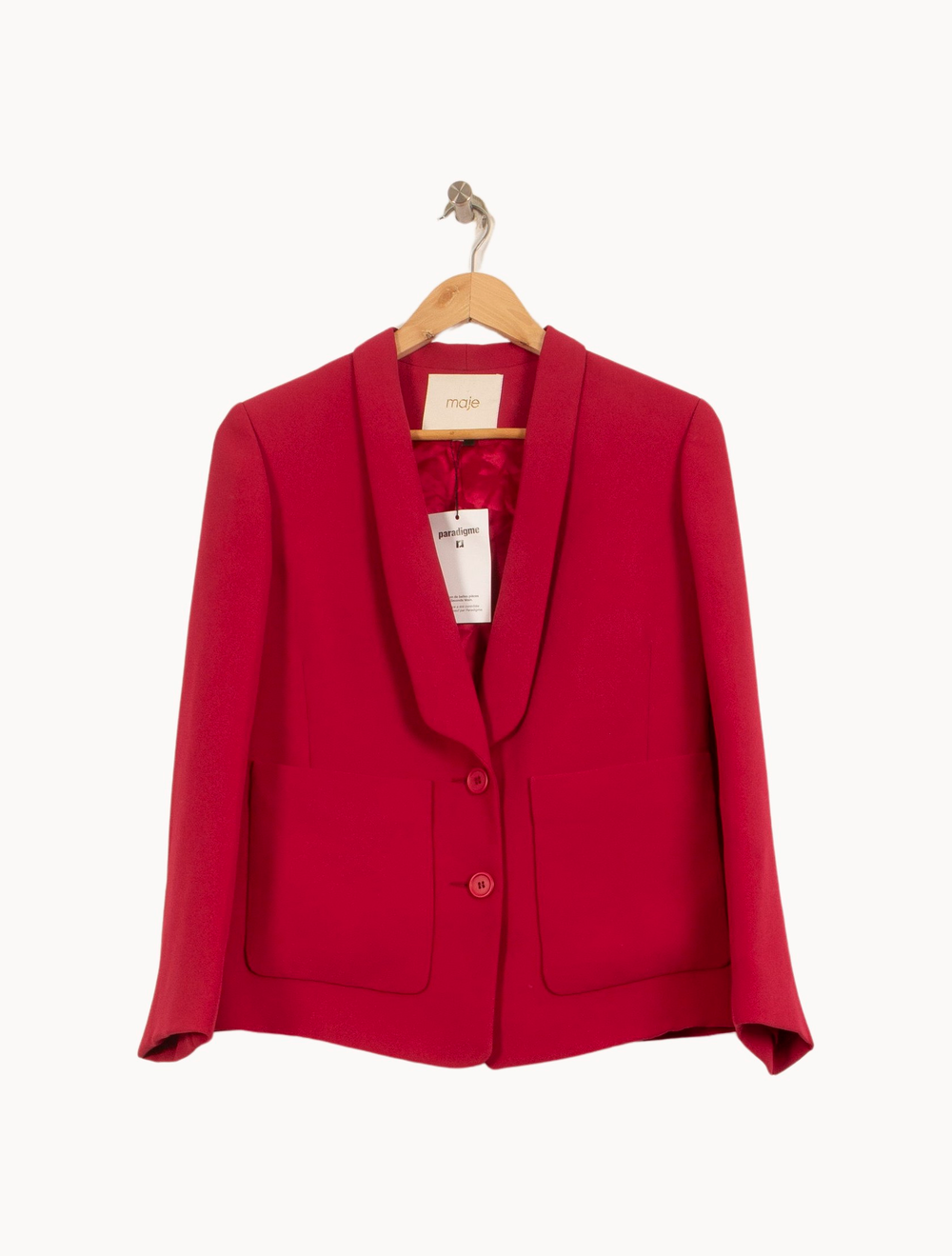 Veste Tailleur Rose - Taille L/40 de la marque Maje | PARAD28873 - Vendu par Paradigme - Image 2