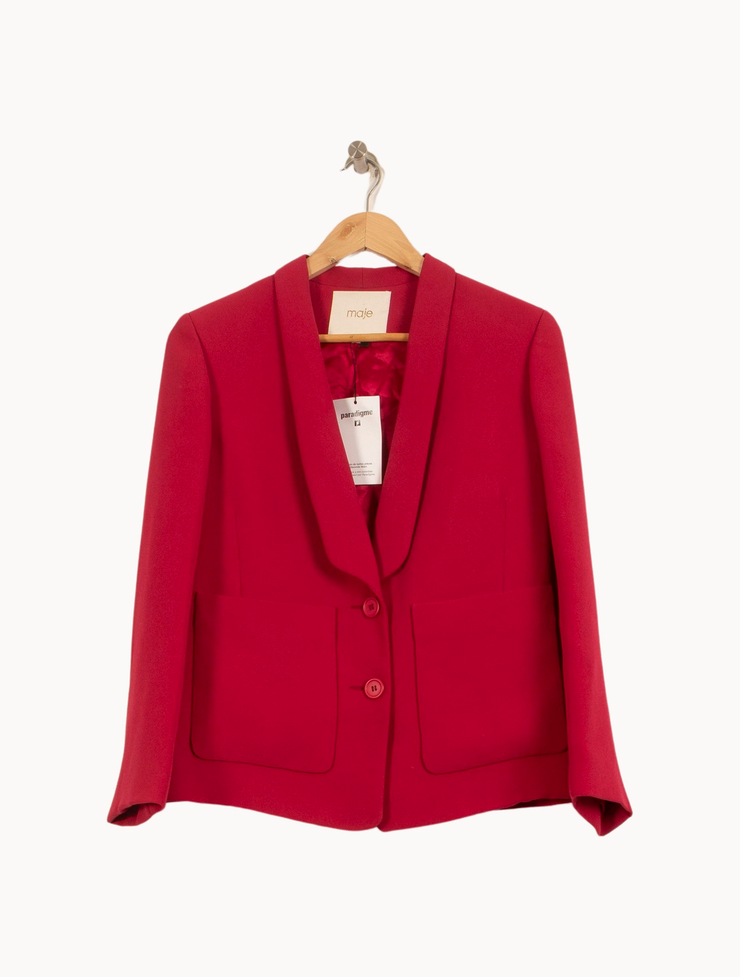 Veste Tailleur Rose - Taille L/40 de la marque Maje | PARAD28873 - Vendu par Paradigme - Image 2