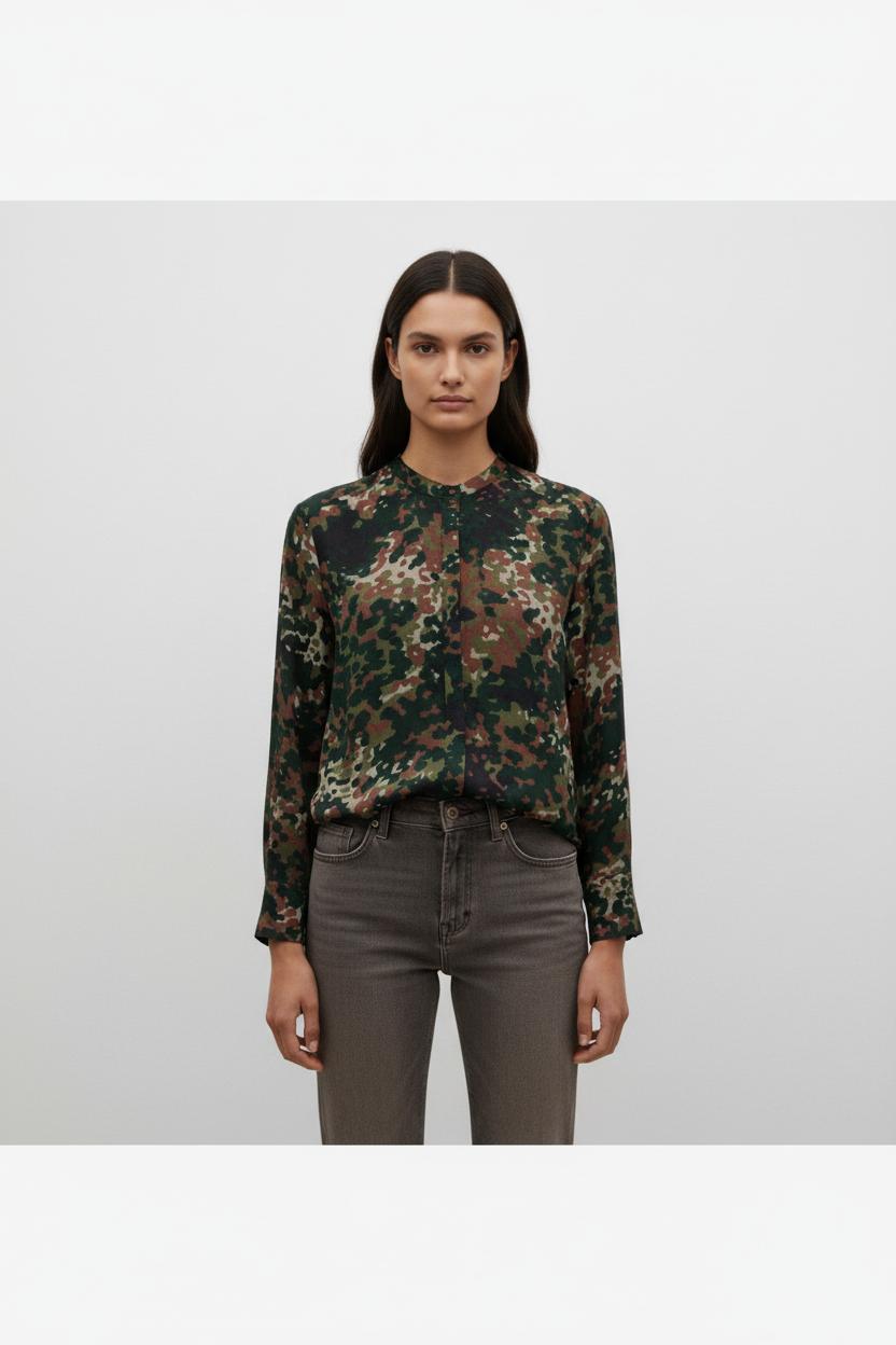 Blouse militaire verte - Taille XS/34