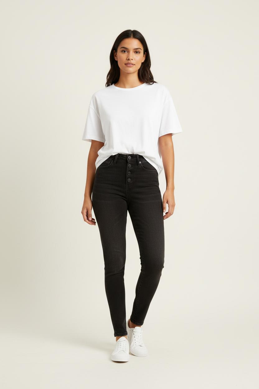 Jean Skinny Noir - Taille XS/34 de la marque The Kooples | PARAD28888 - Vendu par Paradigme - Image 1