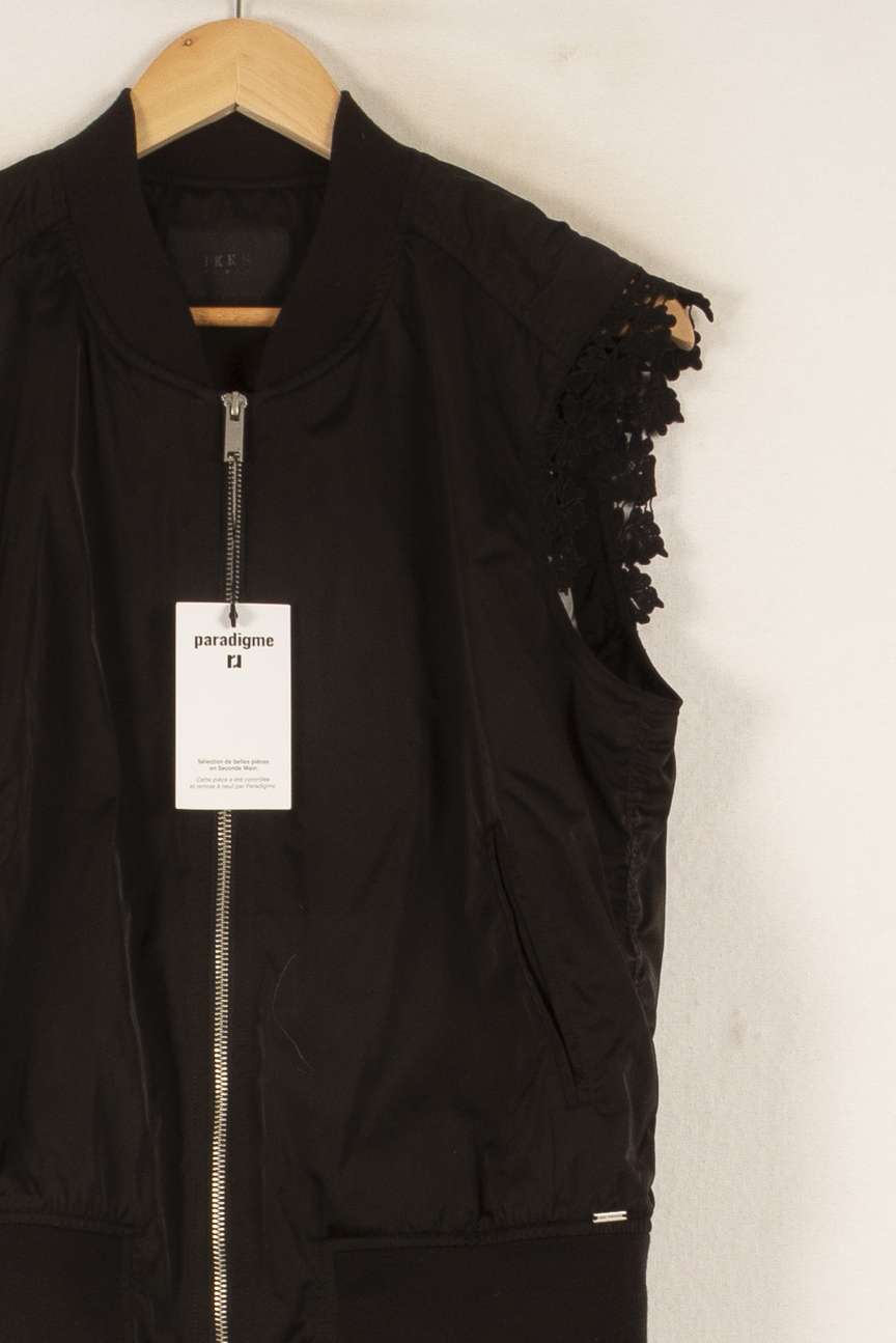 Blouson Sans Manches Noir - Taille L/40 de la marque IKKS | PARAD28903 - Vendu par Paradigme - Image 3