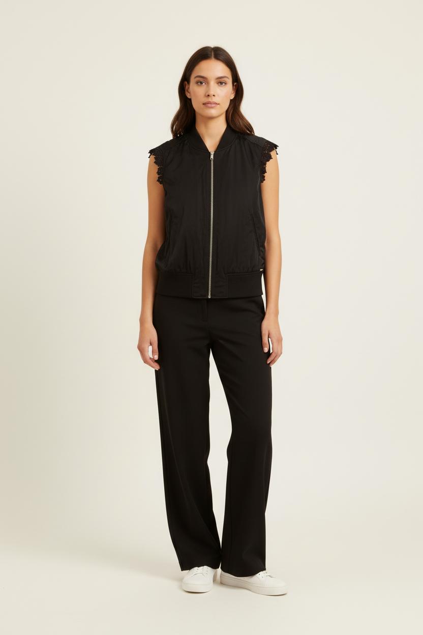Blouson Sans Manches Noir - Taille L/40 de la marque IKKS | PARAD28903 - Vendu par Paradigme - Image 1