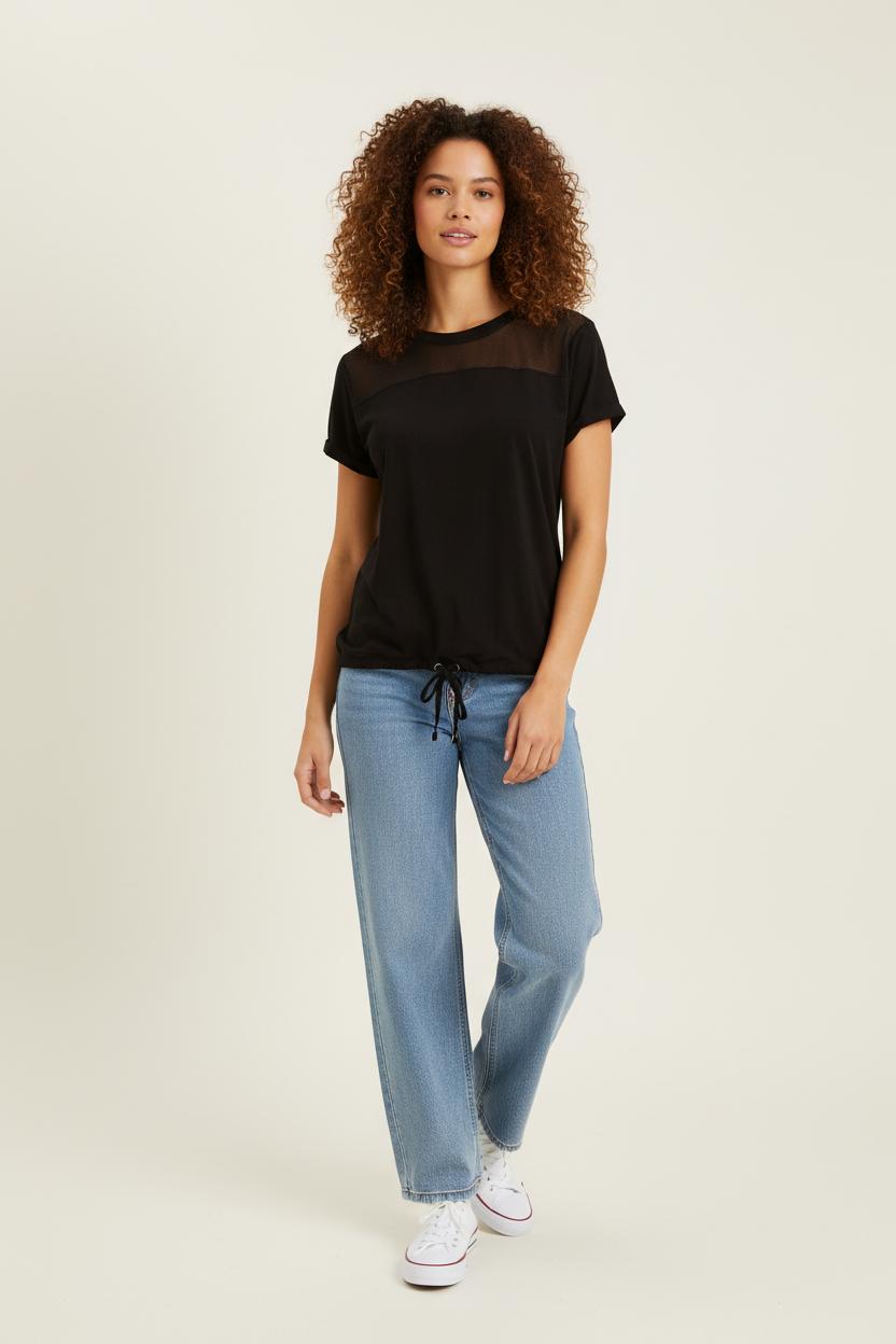 Tee-shirt Noir - Taille S/36 de la marque IKKS | PARAD28912 - Vendu par Paradigme - Image 1