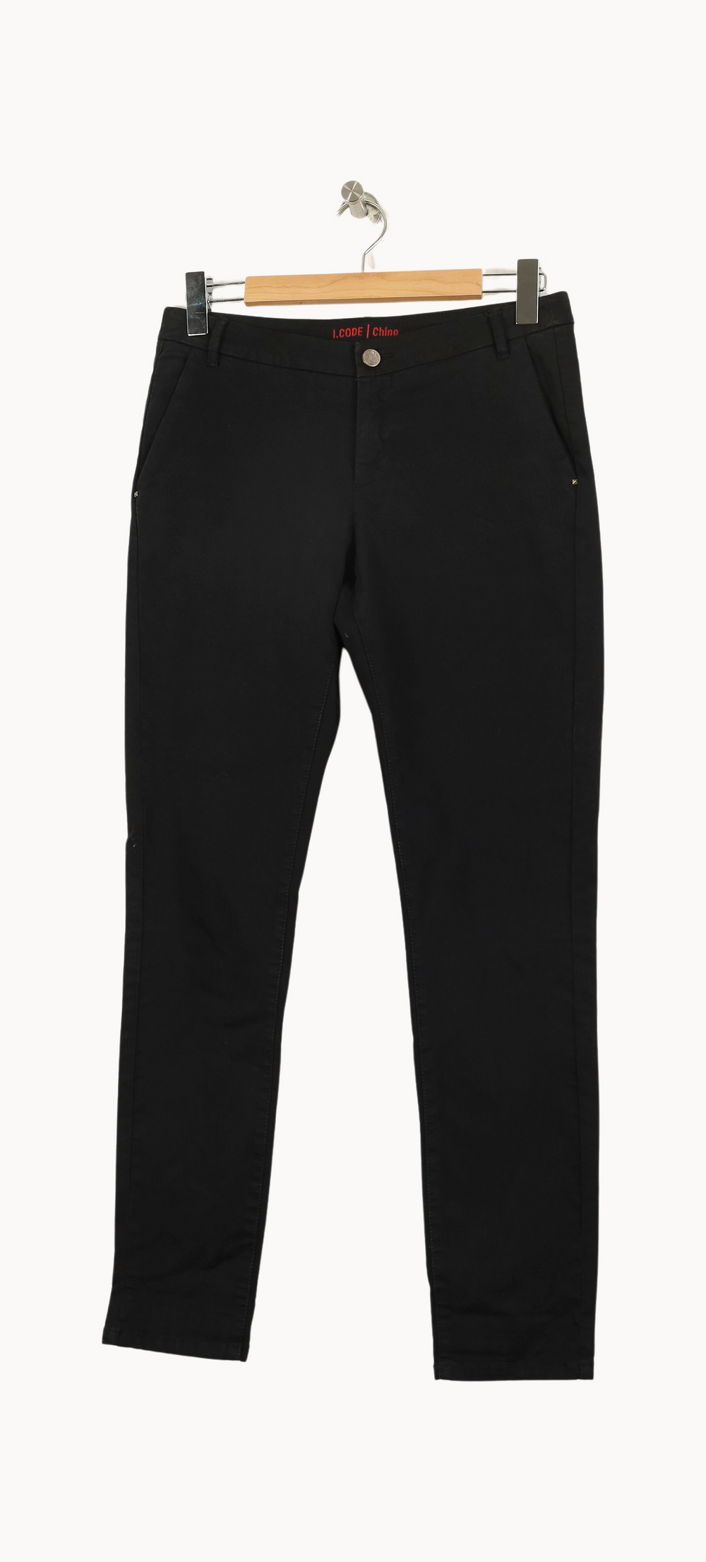 Pantalon Chino Noir - Taille M/38 de la marque I.Code | PARAD28916 - Vendu par Paradigme - Image 2