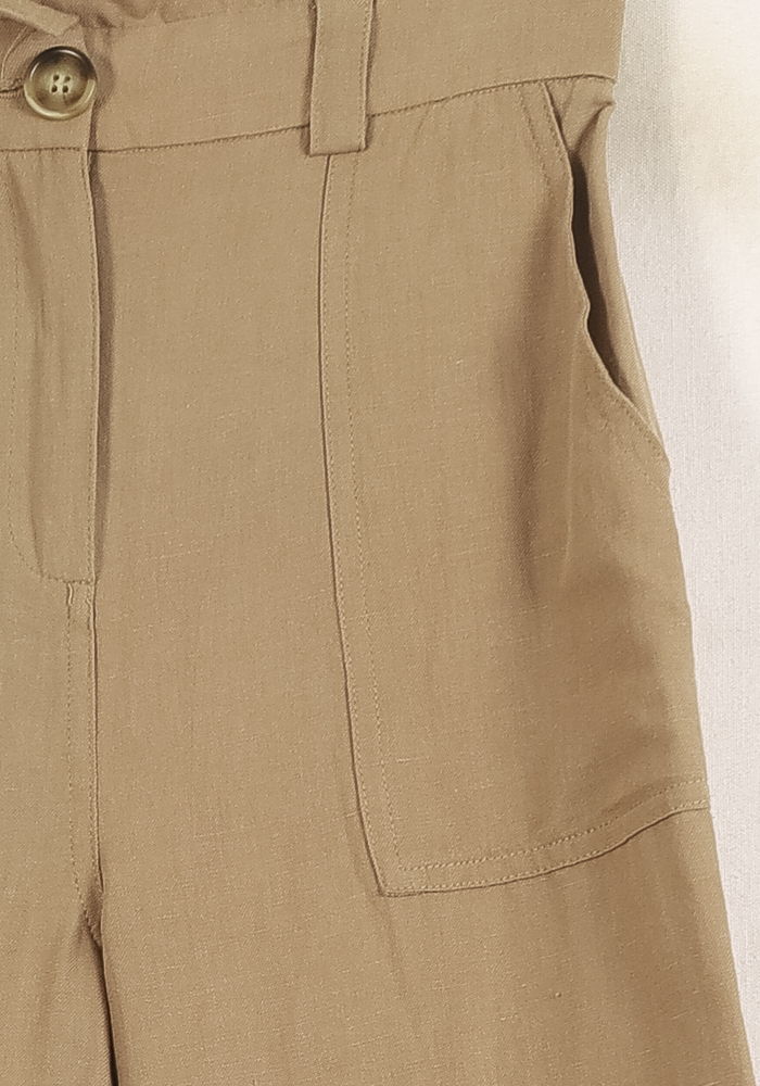 Pantalon Large Beige - Taille XS/34 de la marque Suncoo | PARAD28943 - Vendu par Paradigme - Image 3