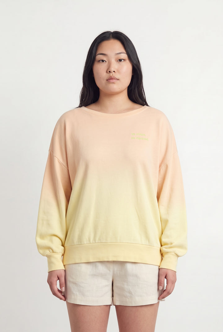 Sweat Dégradé Jaune et Beige - Taille L/40 de la marque Imprevu | PARAD28977 - Vendu par Paradigme - Image 1