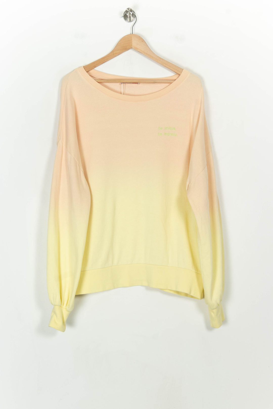 Sweat Dégradé Jaune et Beige - Taille L/40 de la marque Imprevu | PARAD28977 - Vendu par Paradigme - Image 2
