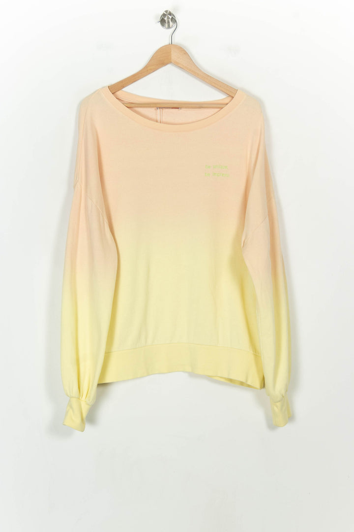 Sweat Dégradé Jaune et Beige - Taille L/40 de la marque Imprevu | PARAD28977 - Vendu par Paradigme - Image 2