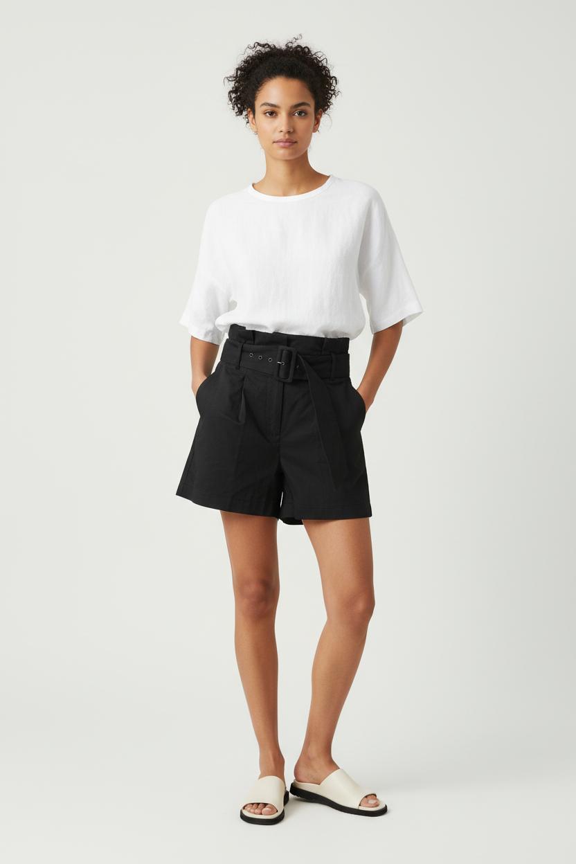 Short Noir - Taille S/36 de la marque ba&sh | PARAD28983 - Vendu par Paradigme - Image 1