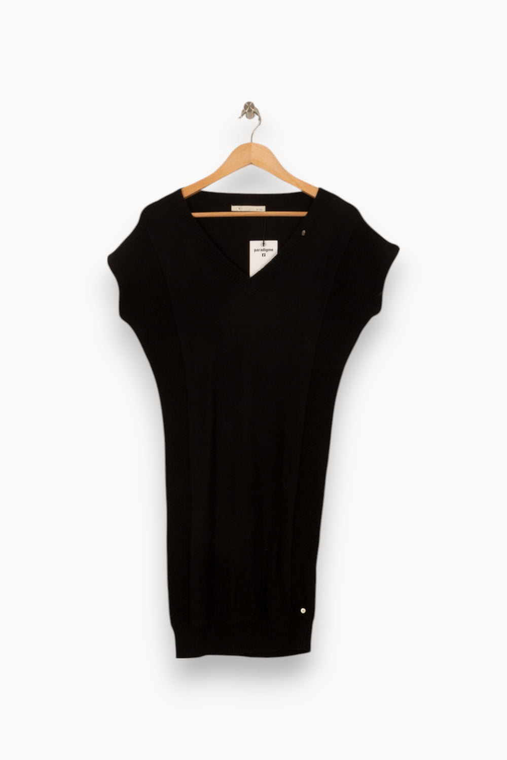 Robe Pull Noire - Taille S/36 de la marque IKKS | PARAD28997 - Vendu par Paradigme - Image 2