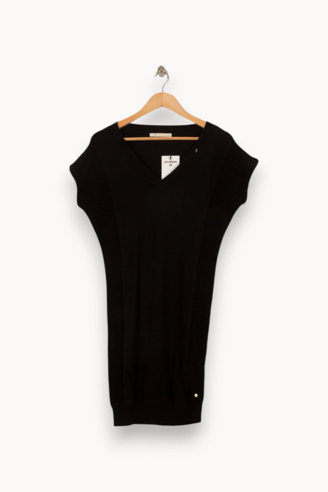 Robe Pull Noire - Taille S/36 de la marque IKKS | PARAD28997 - Vendu par Paradigme - Image 2
