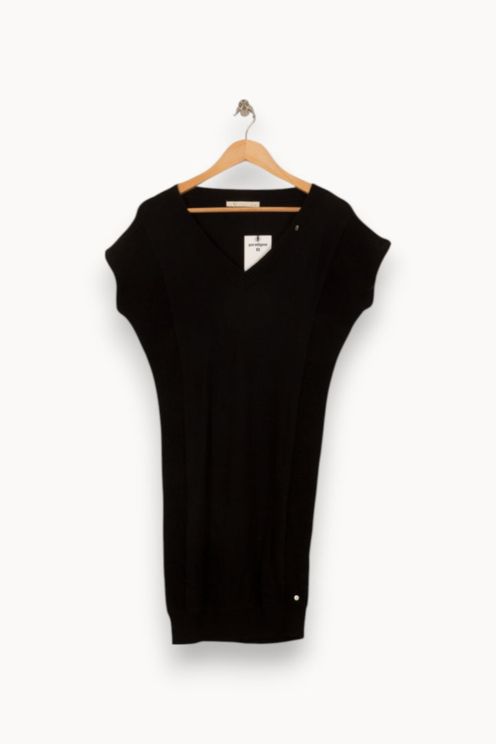 Robe Pull Noire - Taille S/36 de la marque IKKS | PARAD28997 - Vendu par Paradigme - Image 2
