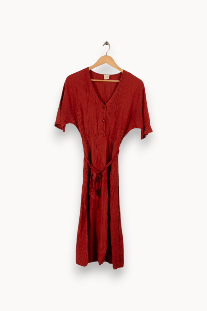 Robe longue marron - Taille S/36 de la marque Des petits hauts | PARAD29002 - Vendu par Paradigme - Image 3