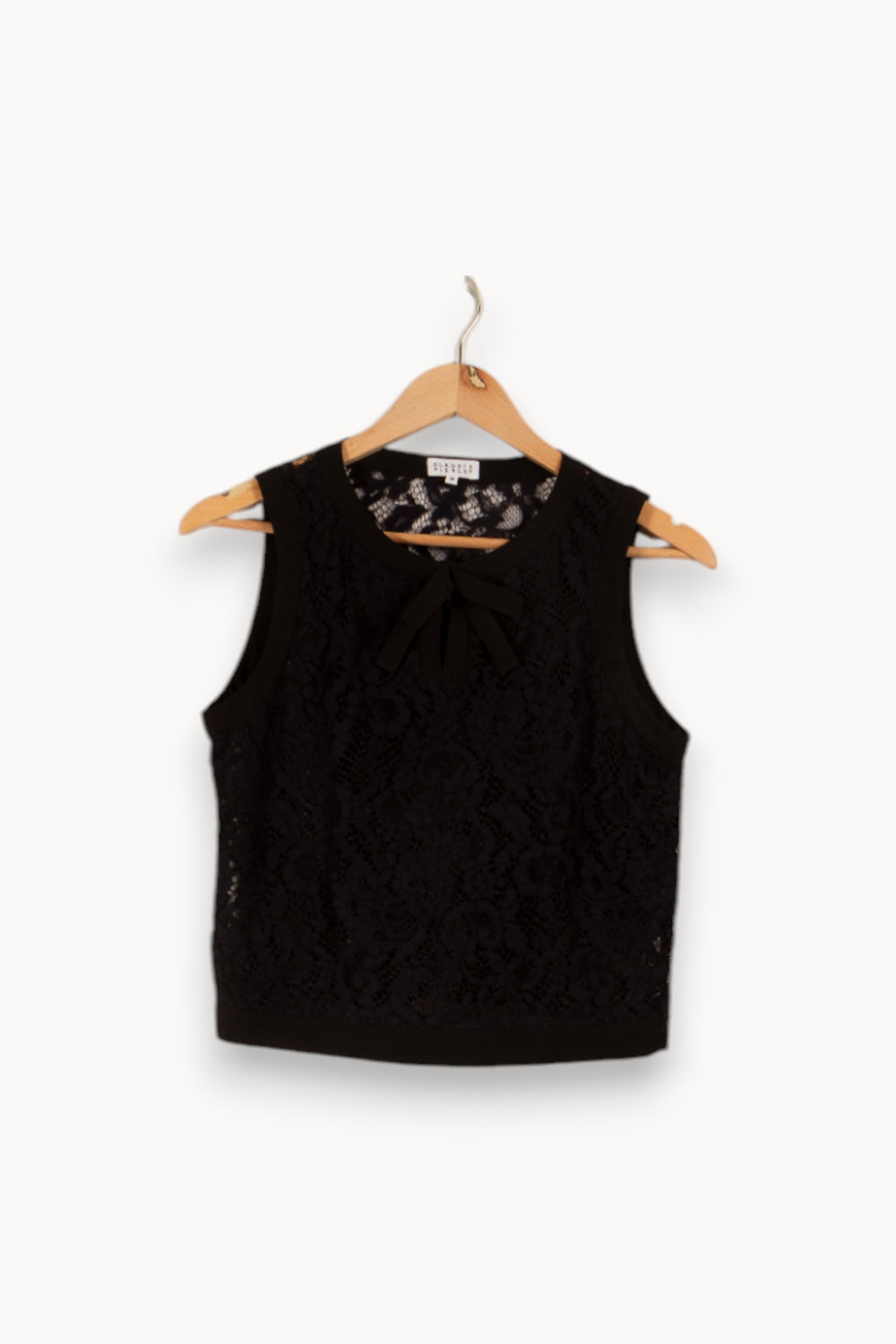 Top en dentelle bleu - Taille M/38 de la marque The Kooples | PARAD29007 - Vendu par Paradigme - Image 1