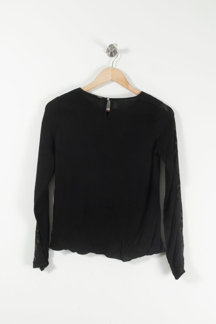 Blouse Noire - Taille XS/34 de la marque IKKS | PARAD29044 - Vendu par Paradigme - Image 4