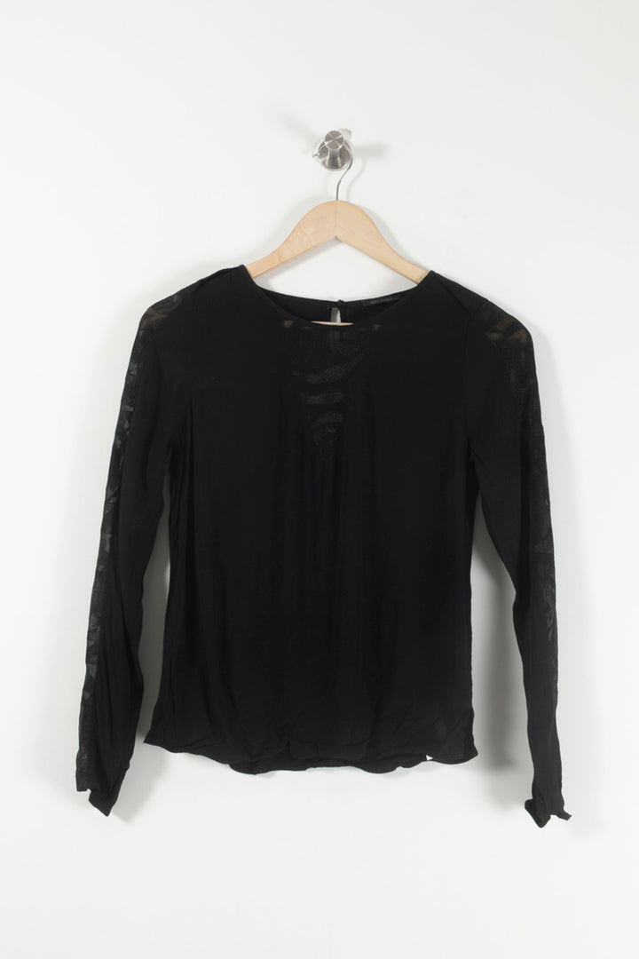 Blouse Noire - Taille XS/34 de la marque IKKS | PARAD29044 - Vendu par Paradigme - Image 2