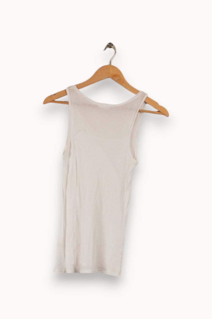 Débardeur blanc - Taille S/36 de la marque American Vintage | PARAD29071 - Vendu par Paradigme - Image 2