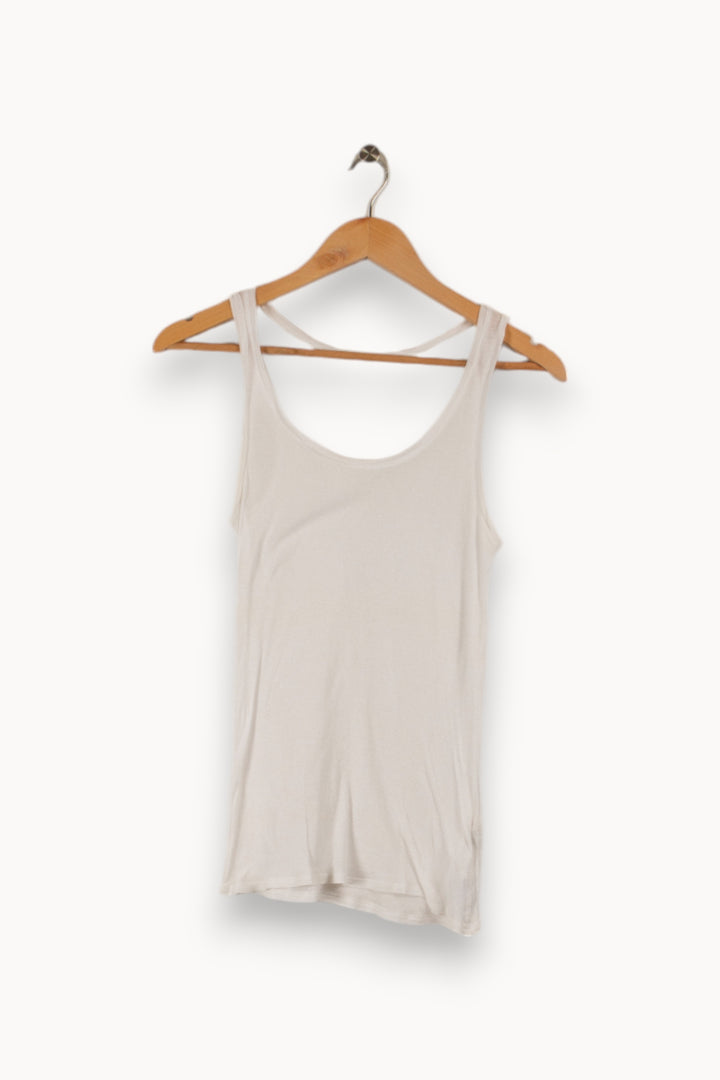 Débardeur blanc - Taille S/36 de la marque American Vintage | PARAD29071 - Vendu par Paradigme - Image 3