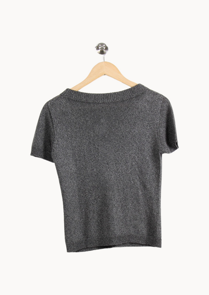 Pull Gris - Taille M/38 de la marque Max Mara | PARAD29088 - Vendu par Paradigme - Image 4