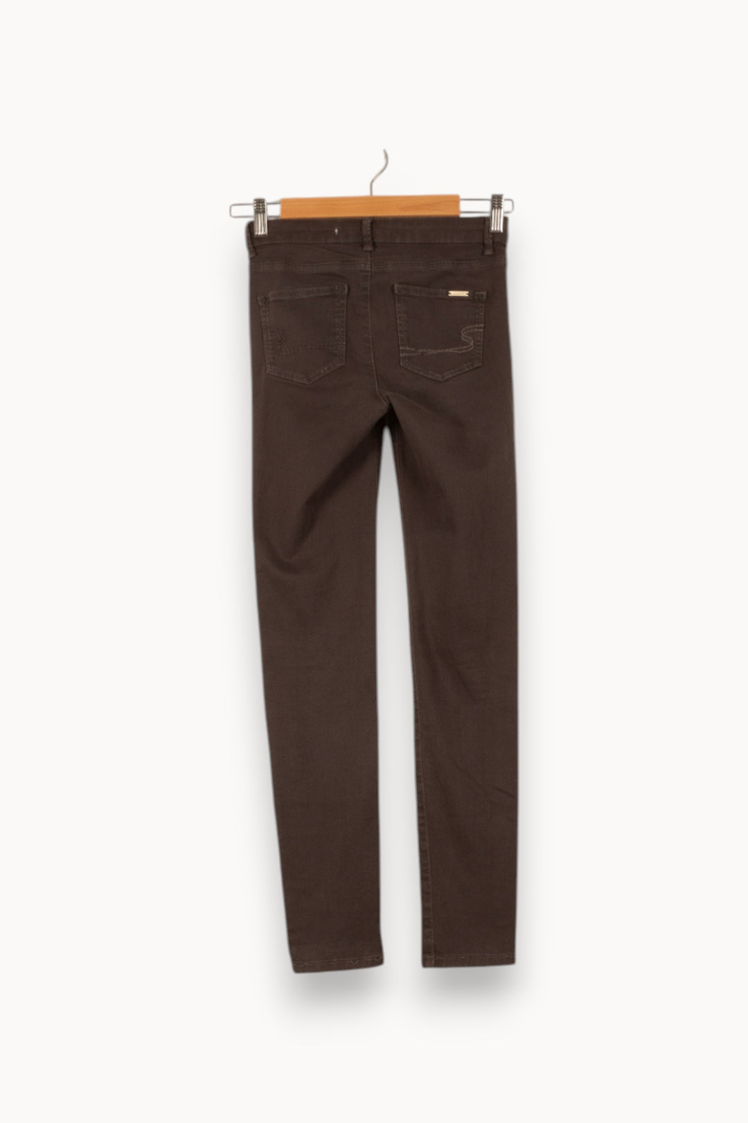 Jean Marron - Taille XS/34 de la marque Sud express | PARAD29093 - Vendu par Paradigme - Image 4