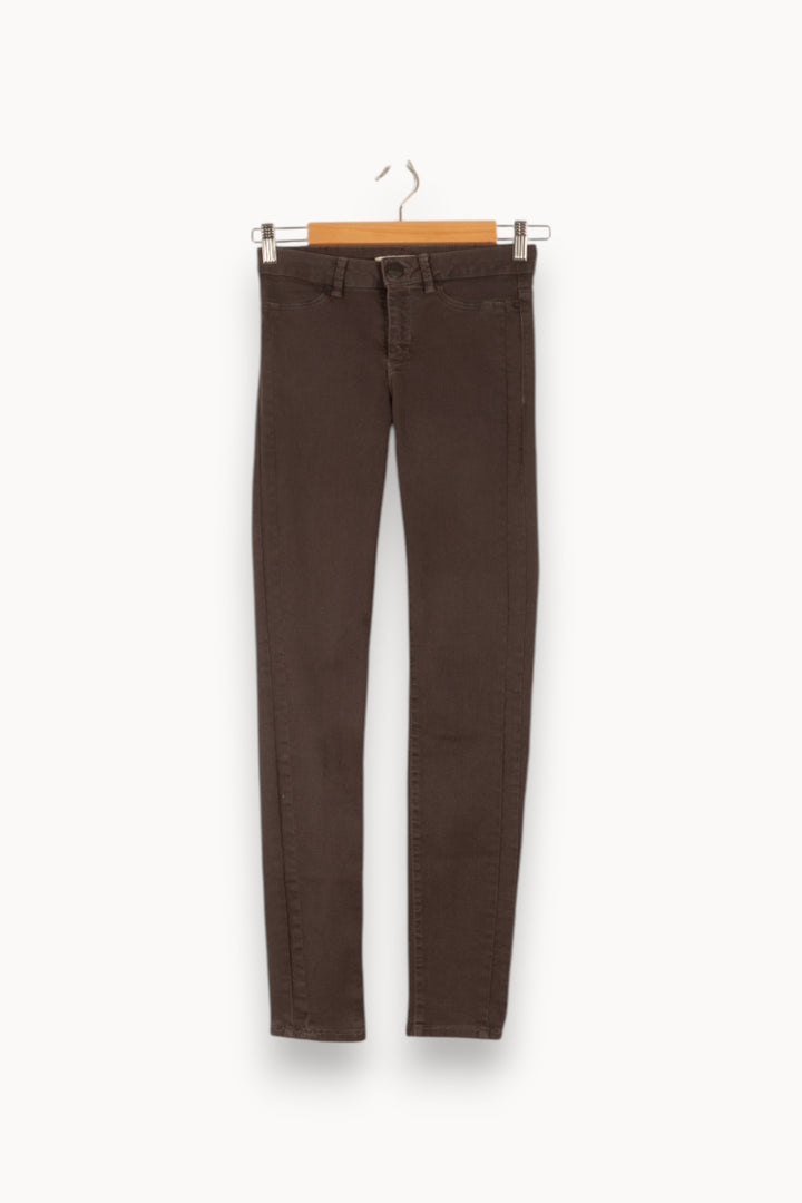 Jean Marron - Taille XS/34 de la marque Sud express | PARAD29093 - Vendu par Paradigme - Image 2