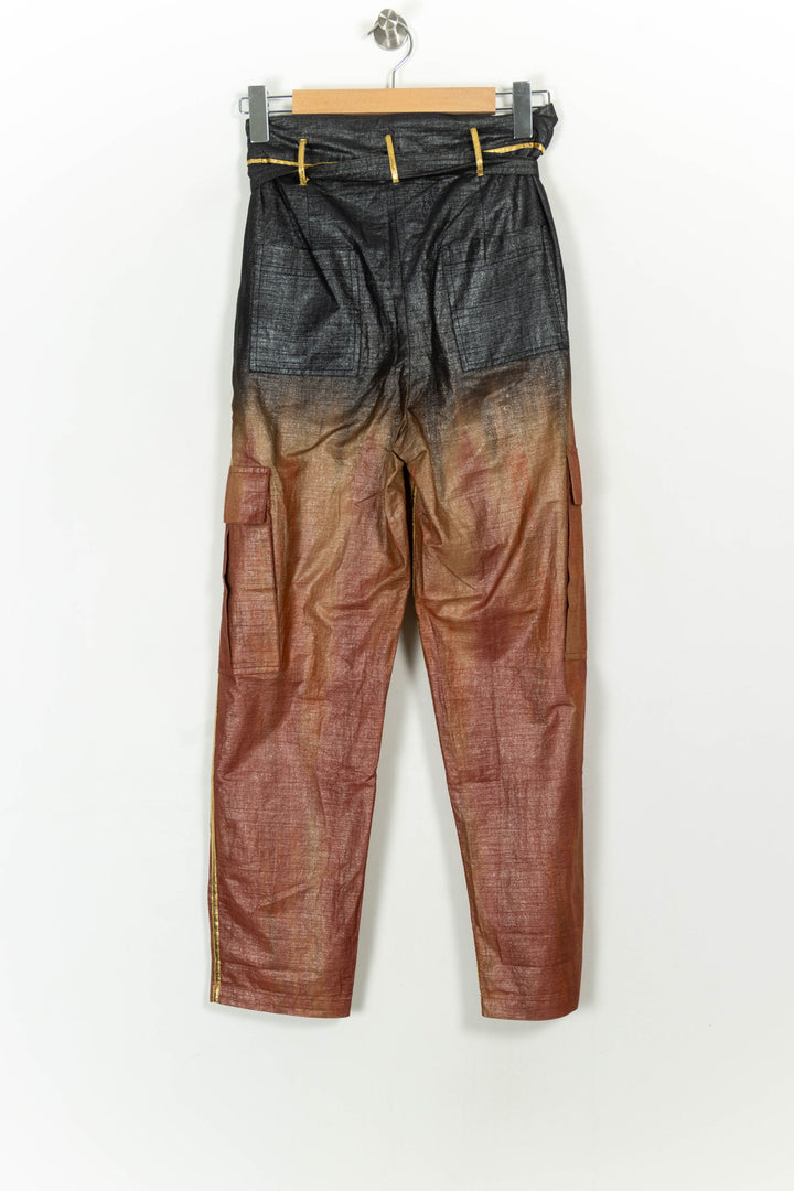 Pantalon Noir et Doré - Taille XS/34 de la marque Mes Demoiselles Paris | PARAD29097 - Vendu par Paradigme - Image 4