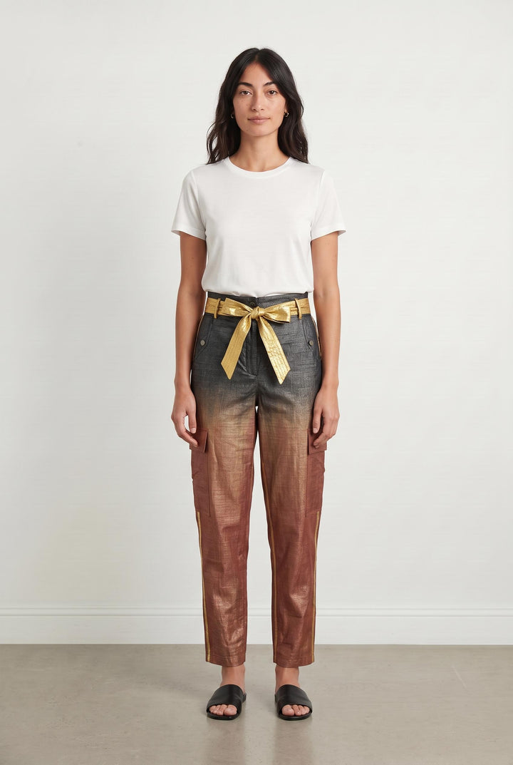 Pantalon Noir et Doré - Taille XS/34 de la marque Mes Demoiselles Paris | PARAD29097 - Vendu par Paradigme - Image 1