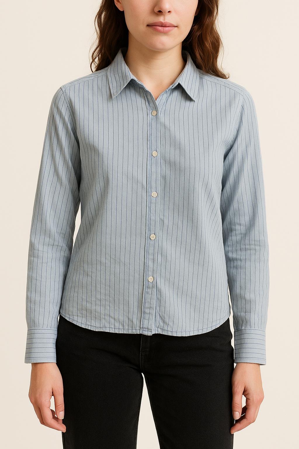 Chemise Bleue - Taille M/38 de la marque Tara Jarmon | PARAD29111 - Vendu par Paradigme - Image 1