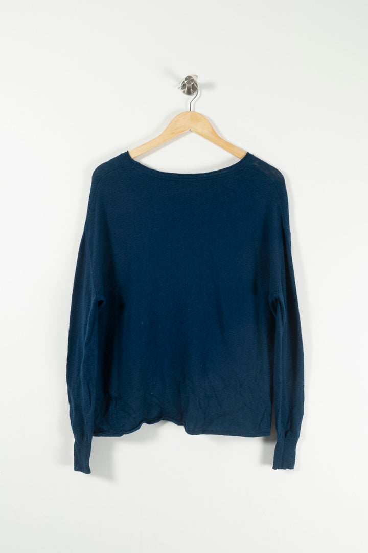 Pull Bleu - Taille S/36 de la marque American Vintage | PARAD29118 - Vendu par Paradigme - Image 4