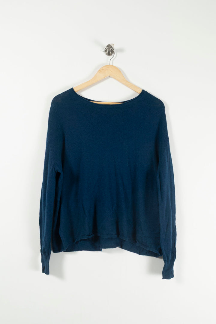 Pull Bleu - Taille S/36 de la marque American Vintage | PARAD29118 - Vendu par Paradigme - Image 2